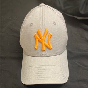 New Era Gray and Orange New York Yankees Baseball Cap